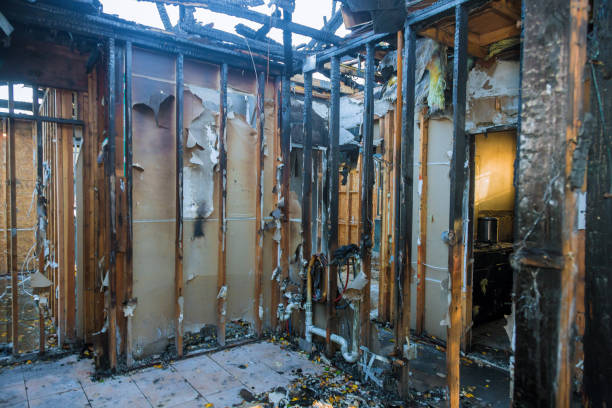 Professional Soot Cleanup technician working in Lewiston, UT